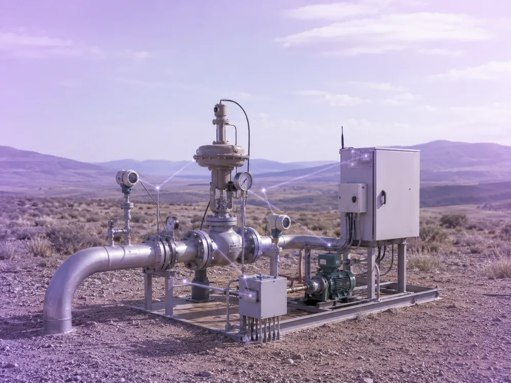 Sentor remote monitoring for an oil and gas pipeline valve station with field control equipment